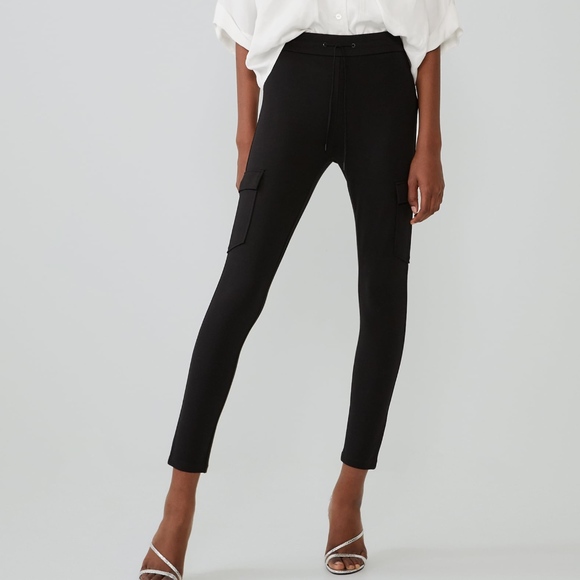 Zara Cargo Drawstring Leggings - Picture 1 of 3
